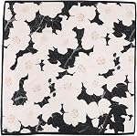 JN&LULU Women's satin square scarf Fashion pattern large hair scarf wrap headscarf 35" x 35"