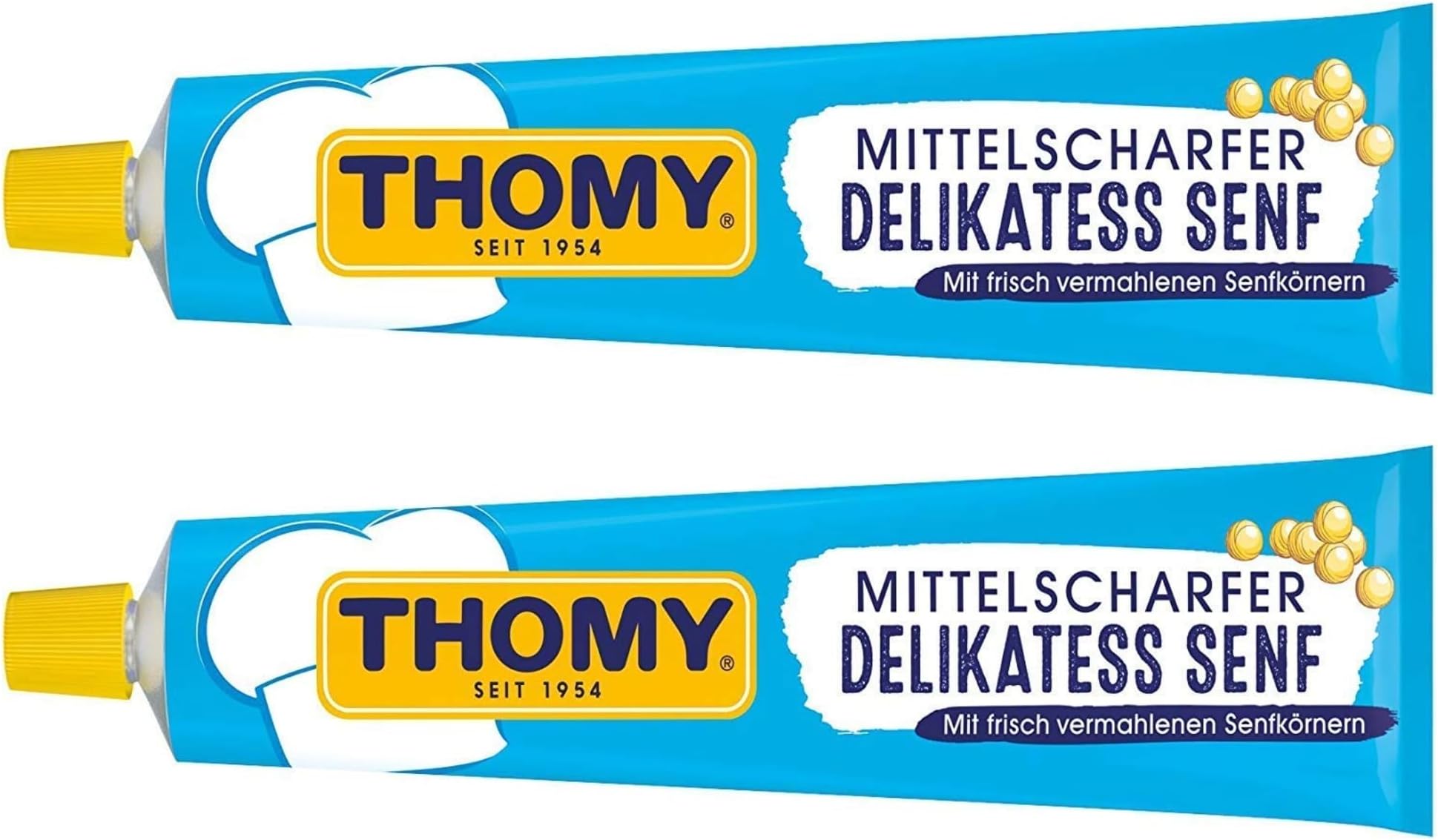 Thomy 2x Delikatess-Senf mustard 100ml Tube (German Import)