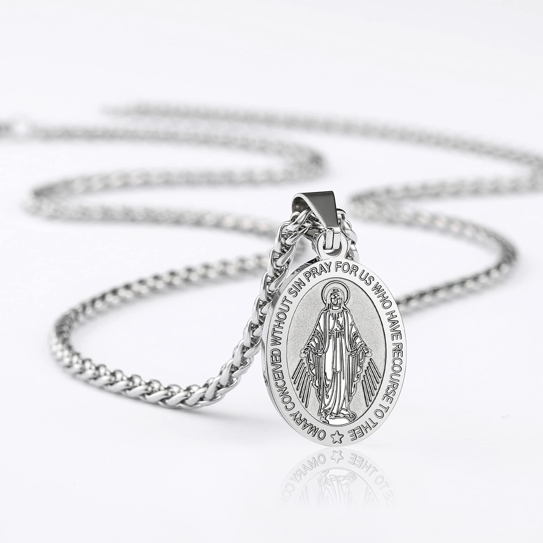 Mary mother of god necklace Clearance