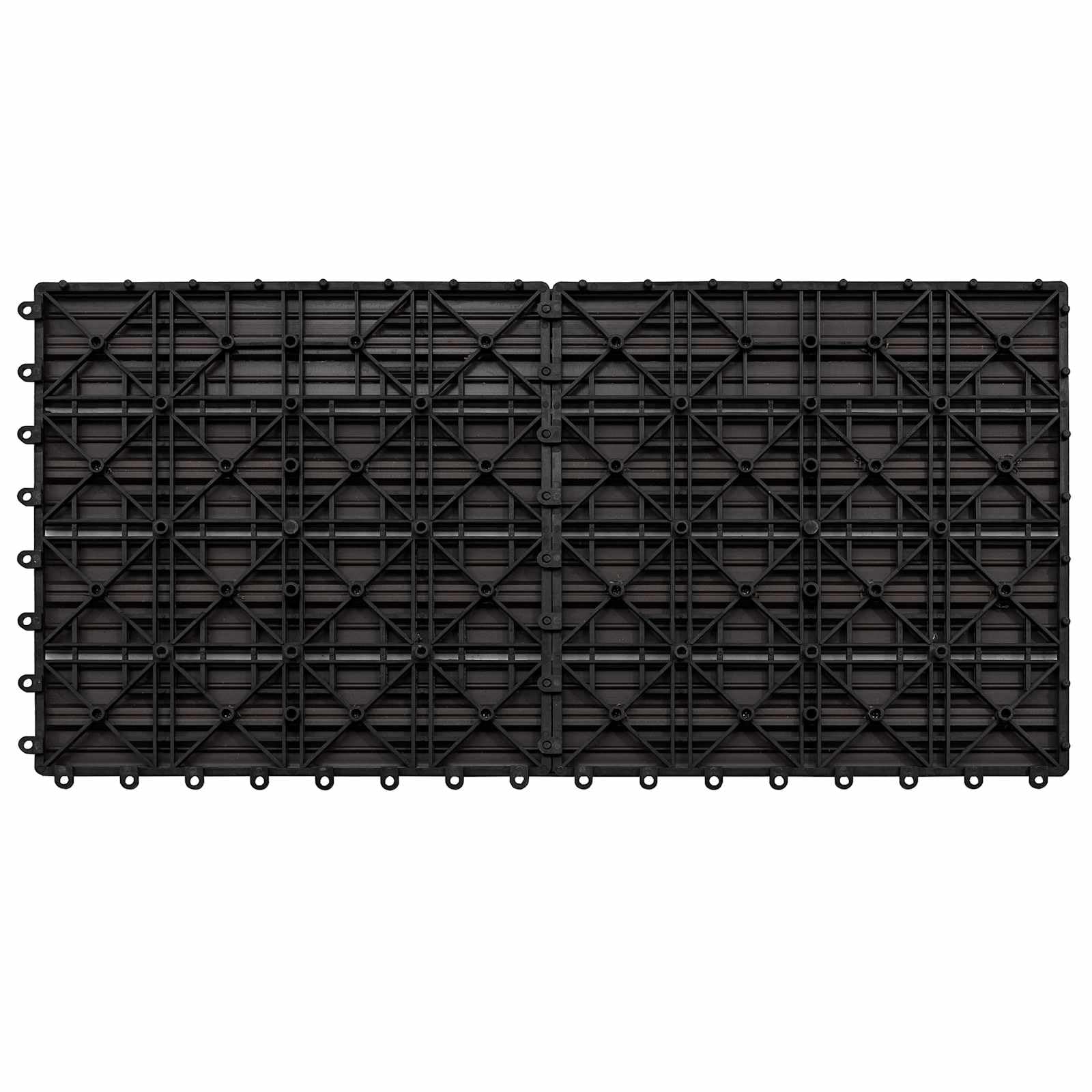 vidaXL Terrassenfliese 6 Stk. Dunkelbraun 60 x 30 cm WPC