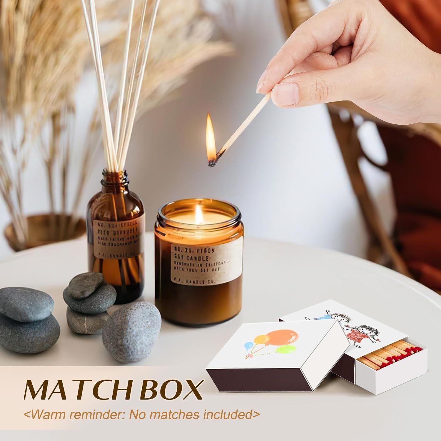 kleenhive 100 PCS Blank Match Boxes (No Matches) DIY Blank Matchboxes Bulk