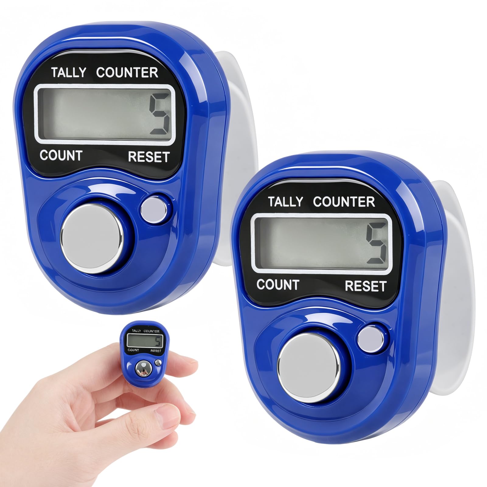 Contadores Digitales de Dedo Manual de Vueltas Tejer Tasbih Digital Mini Contador de Mano