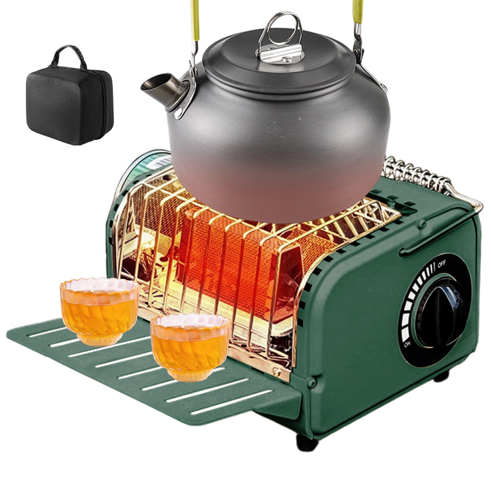 Stufa Da Tenda Da Campeggio Stufa A Gas 1200W Con Borsa Di Stoccaggio