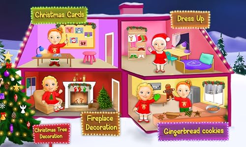 Sweet Baby Girl Christmas Fun 2 – Santa's Village & Winter Crafts #TOP2