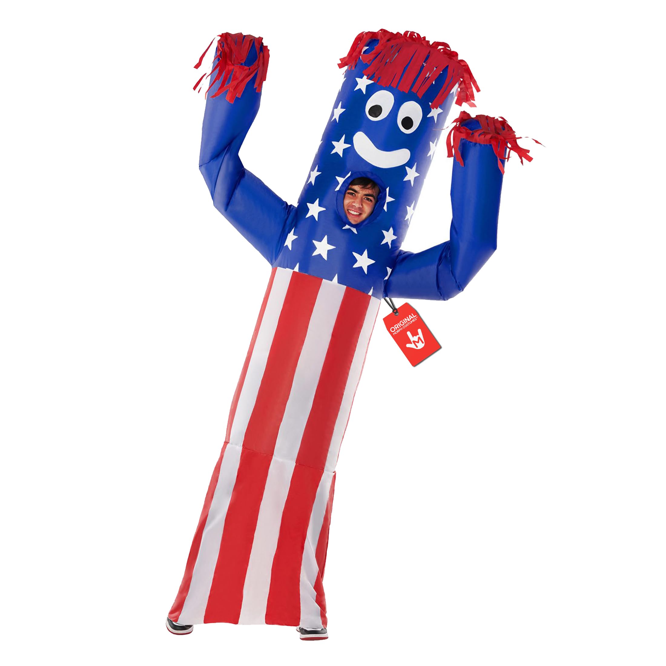 Morph Wacky Waving Inflatable Tube Guy, Inflatable Costume Adult, Halloween Costumes for Adults