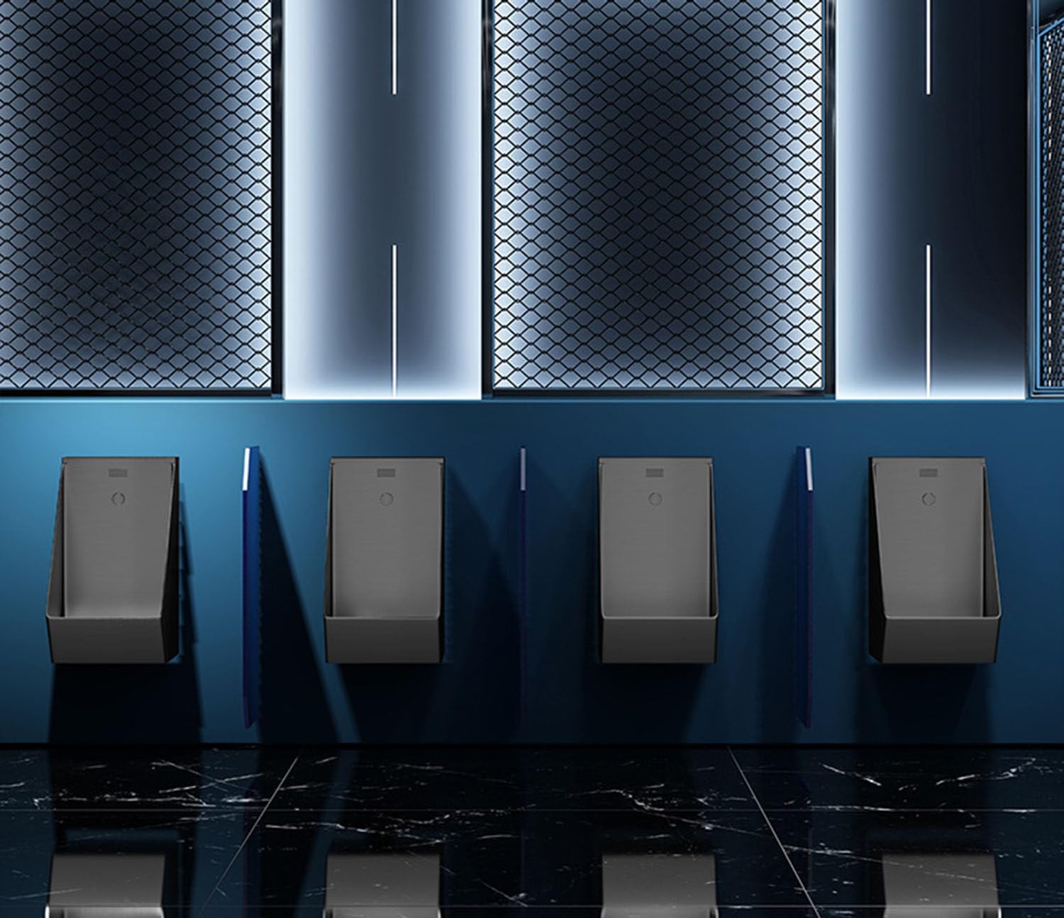 OTQEFTN Commercial Flushing Urinal with Sensor,304 Stainless Steel Urinal,Automatic Sensor Urinal Toilet,Intelligent Induction Design,Bar Urinals