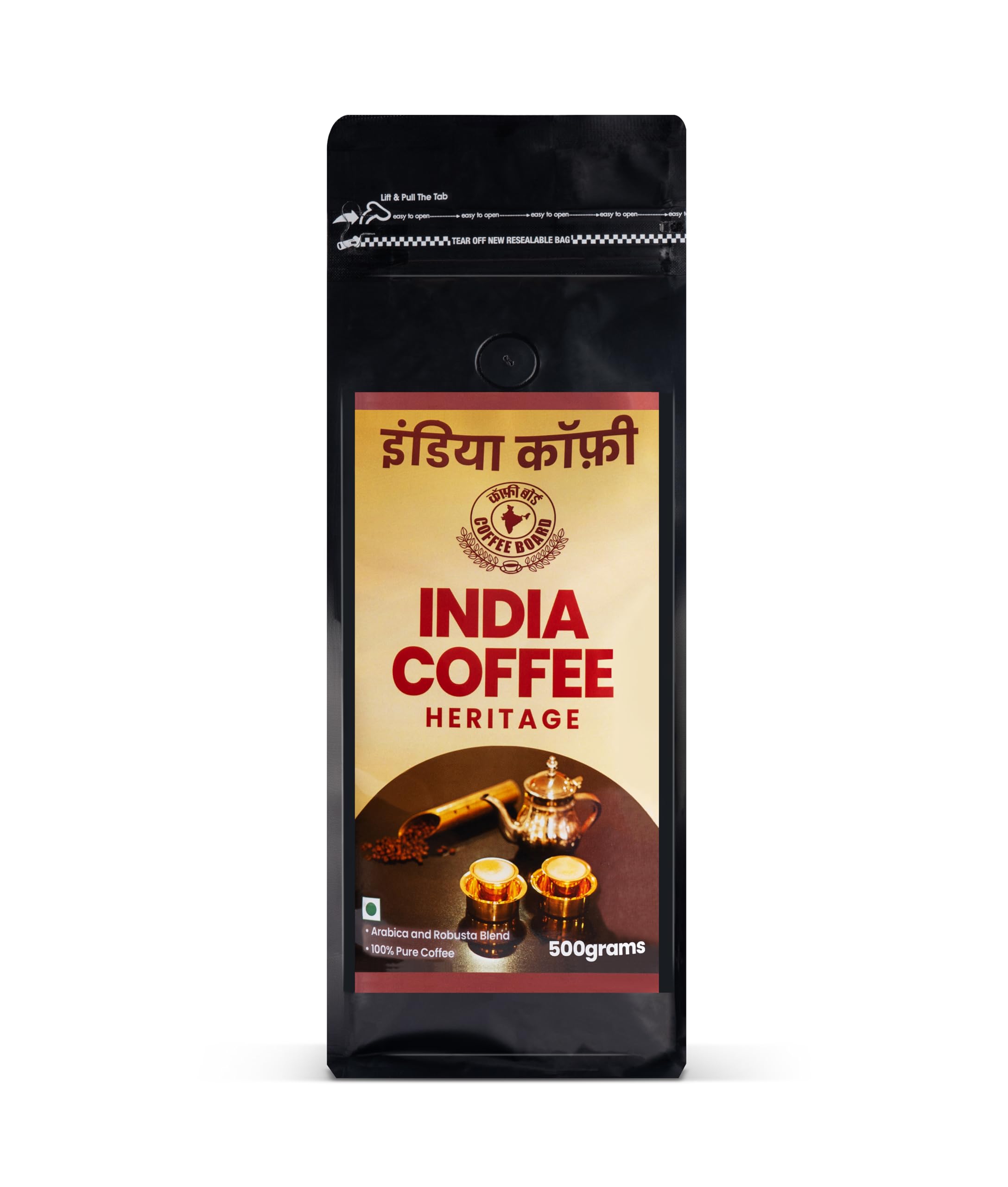 India Coffee Heritage A Blend of Arabica and Robusta Coffee 500g