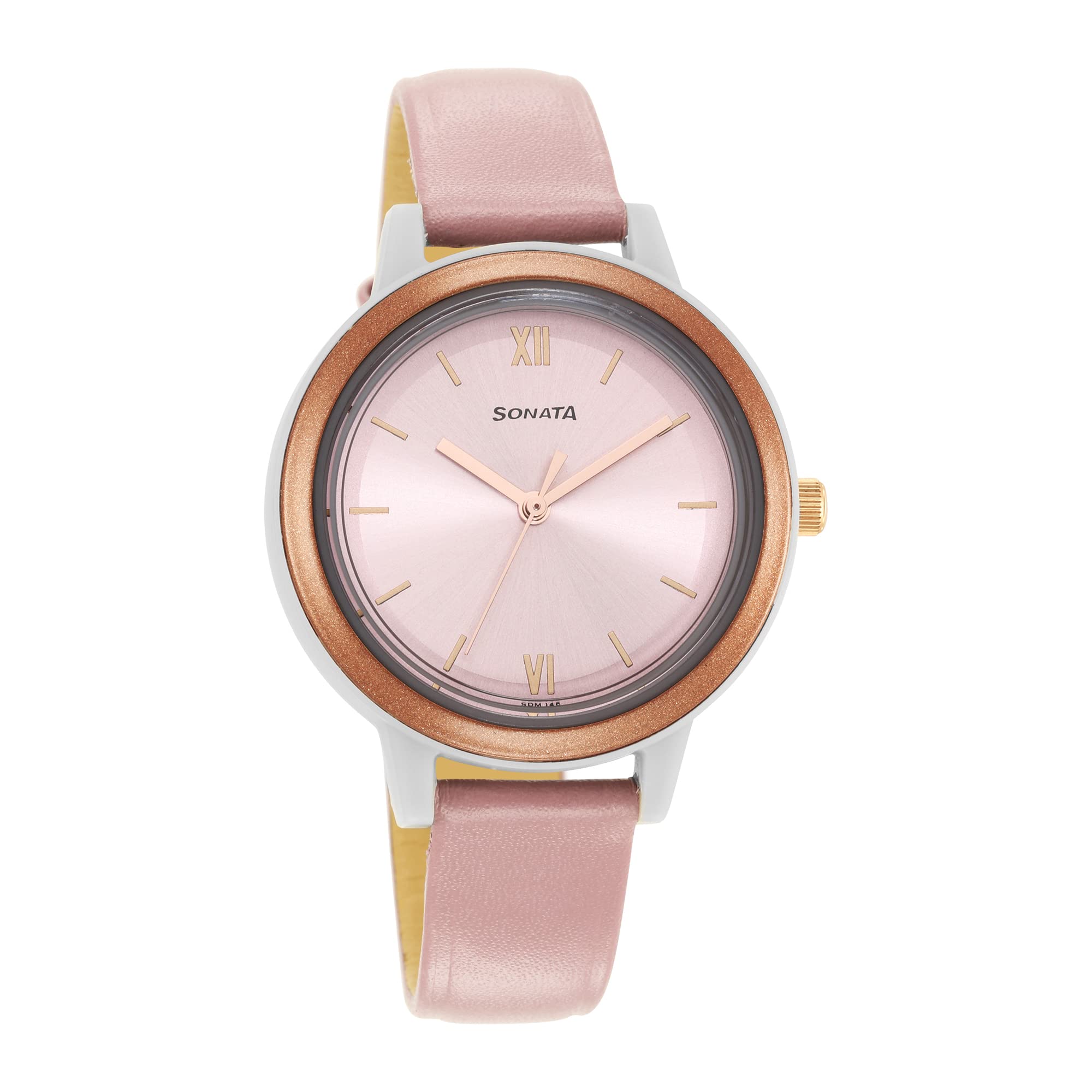 Sonata Pop Pink Dial Women Watch with Leather Strap-NS87036PL08W (B09QKTPFM1) Amazon Price History, Amazon Price Tracker