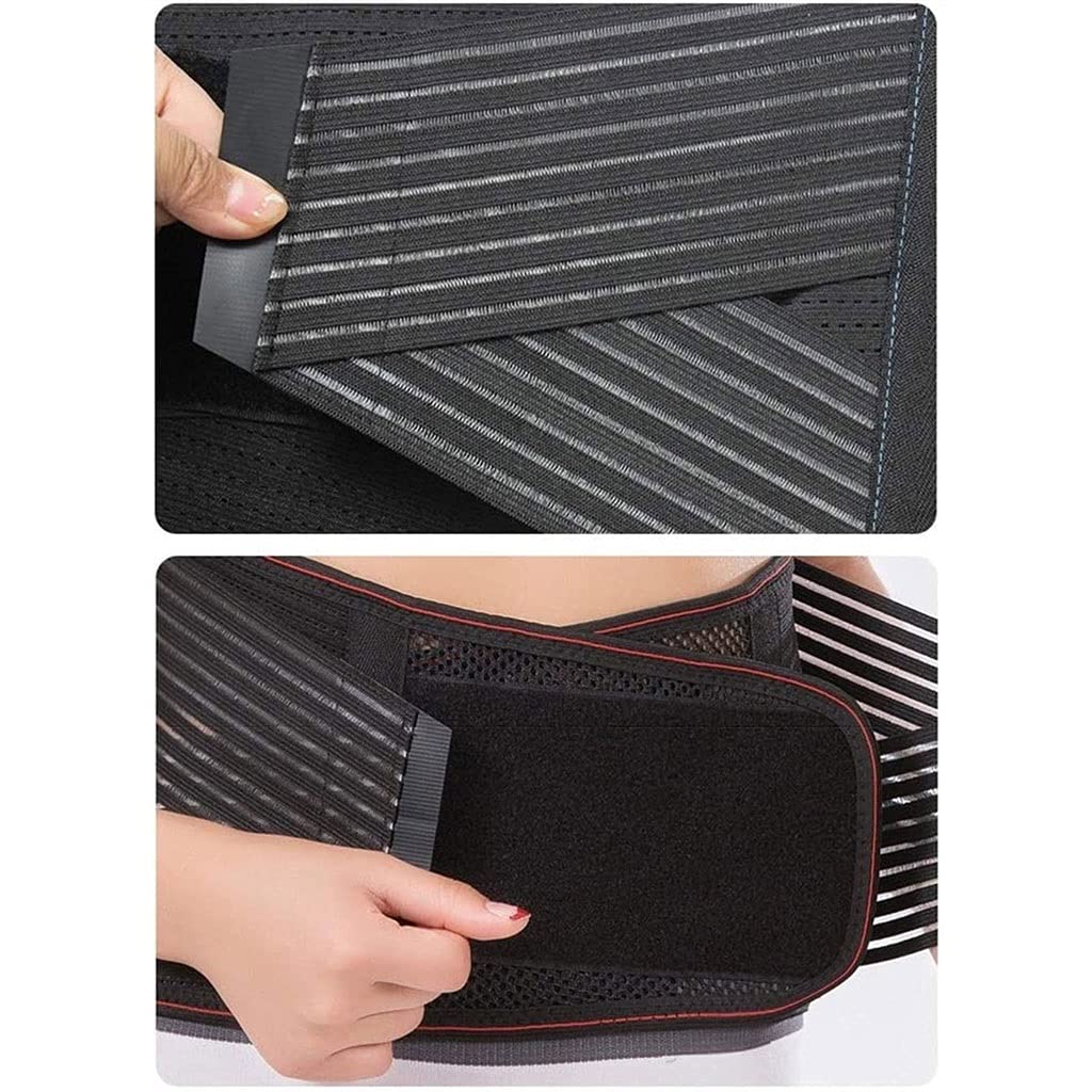 Cinturón de soporte para la espalda Alivio del dolor de espalda Soporte lumbar para la espalda para hombres Mujeres Trabajo de levantamiento pesado Correas traseras ajustables dobles para el cin