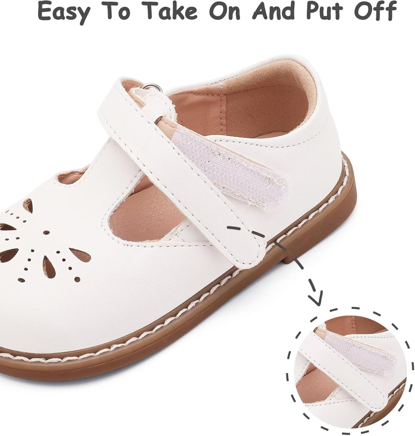Toddler Girl Mary Jane Dress Shoes-Little Girls School Uniform Shoes - Image 3