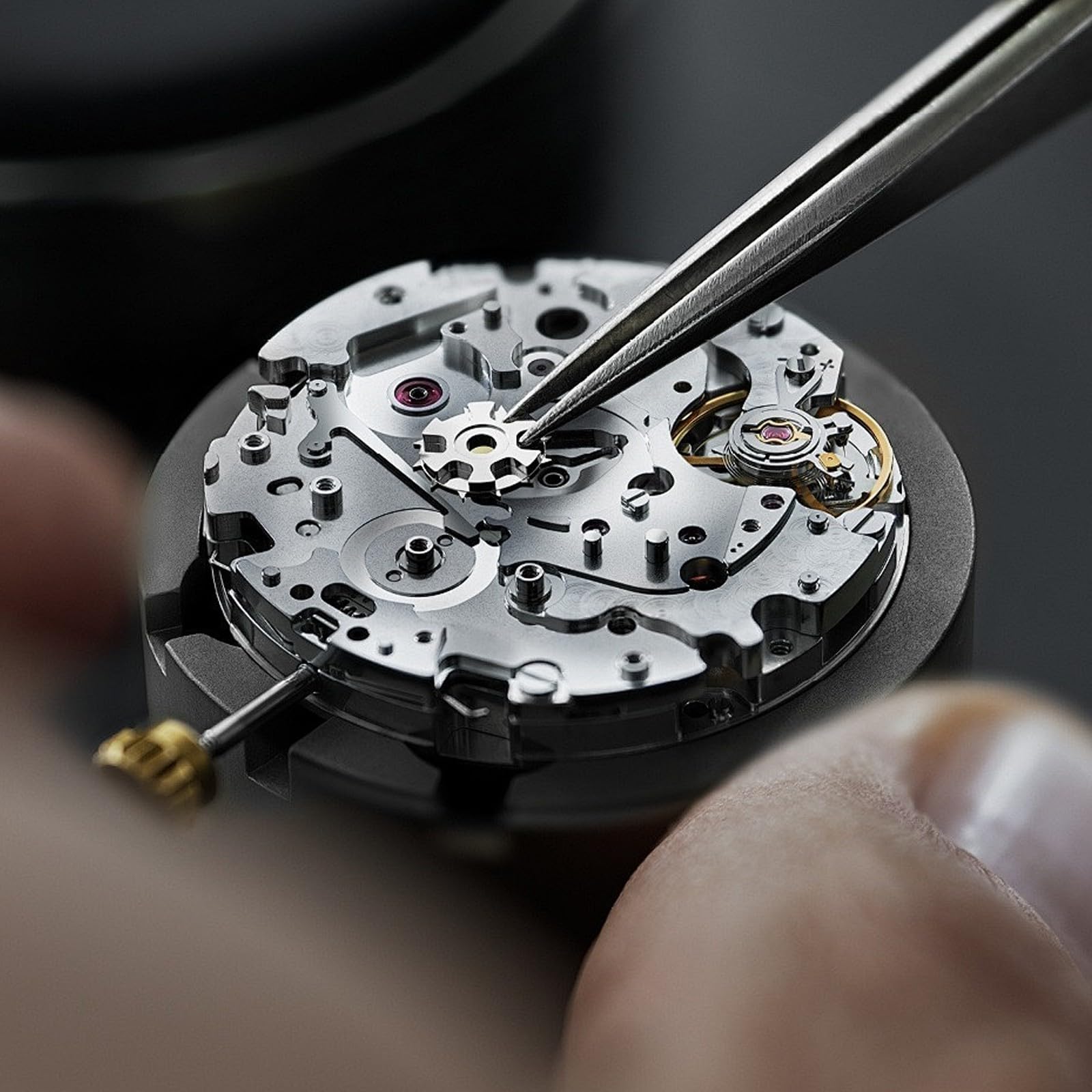 Outil d'horloger en alliage d'aluminium à 4 broches pour un positionnement précis et des opérations stables, ajustements fiables, outil d'installation professionnel des aiguilles de montre