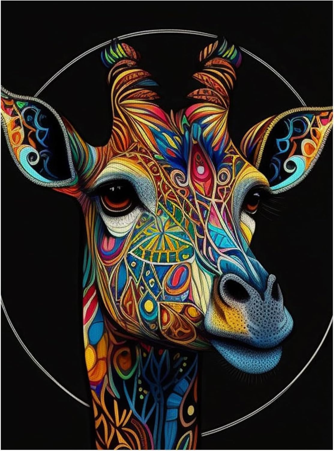 Very Good Beautiful Giraffe Canvas Wall Art Funny Animals