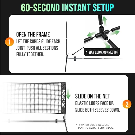 Mini Pickleball Net, 5 FT Portable Dink Practice Net