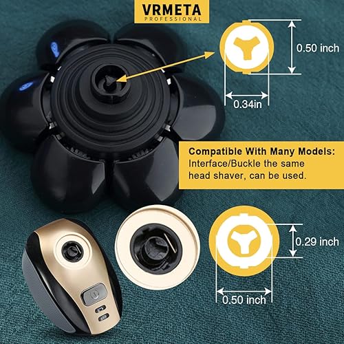 Miniatura 9 de VRMETA Versión mejorada de 8 cuchillas de repuesto para afeitadora Freedom Grooming 8D de repuesto para afeitadora de 8 cabezales de afeitadora