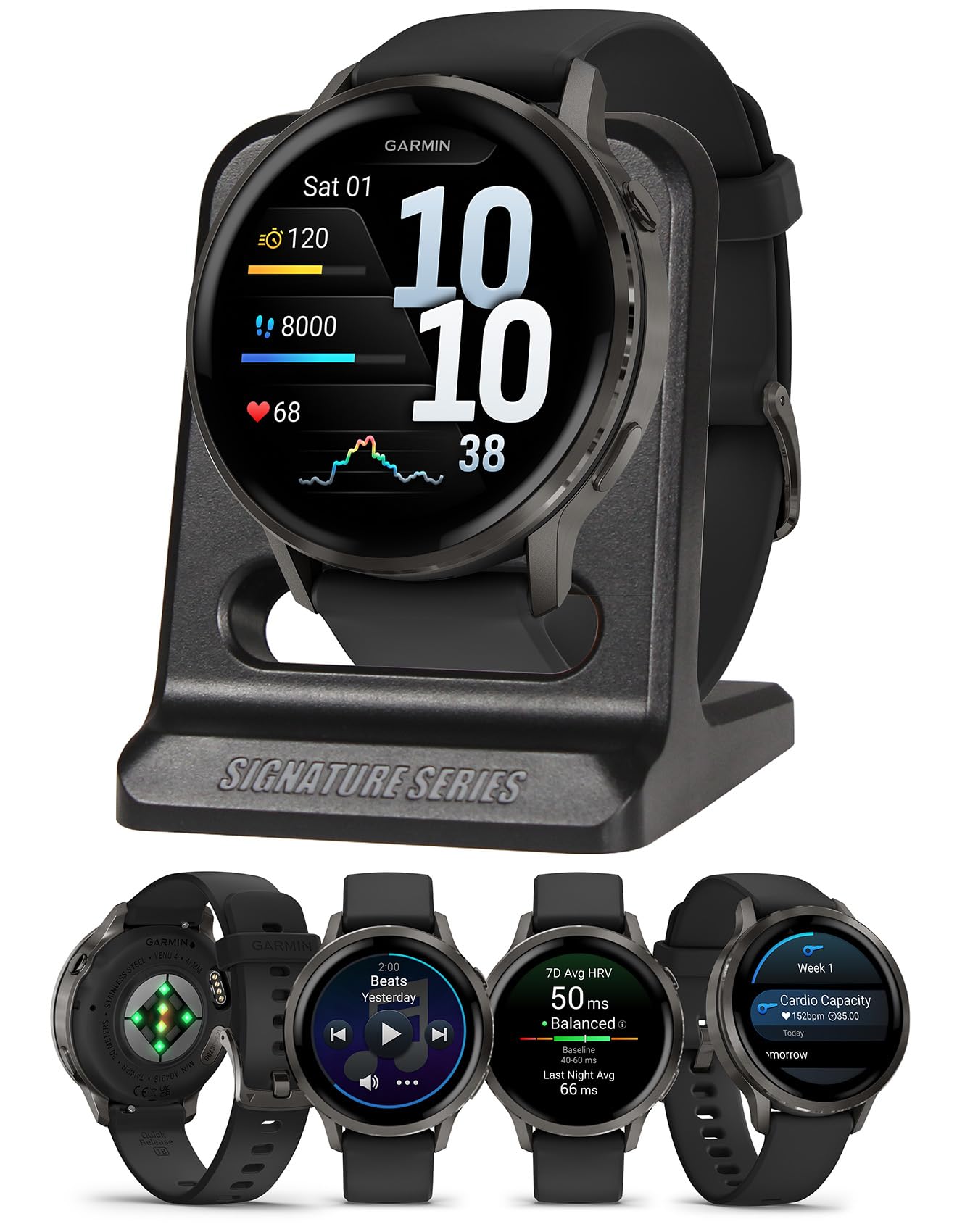 Venu 4, 45mm, Advanced Health & Fitness GPS Smartwatch, Bright & Colorful Display, Flashl…