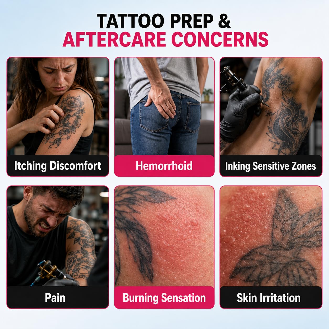 Tattoo Numbing Cream Comfort Cream, Tattoo Balm, Soothing and Fast Absorbing, Non-Greasy Formula Vegan Cream, 120 g/4.23 OZ
