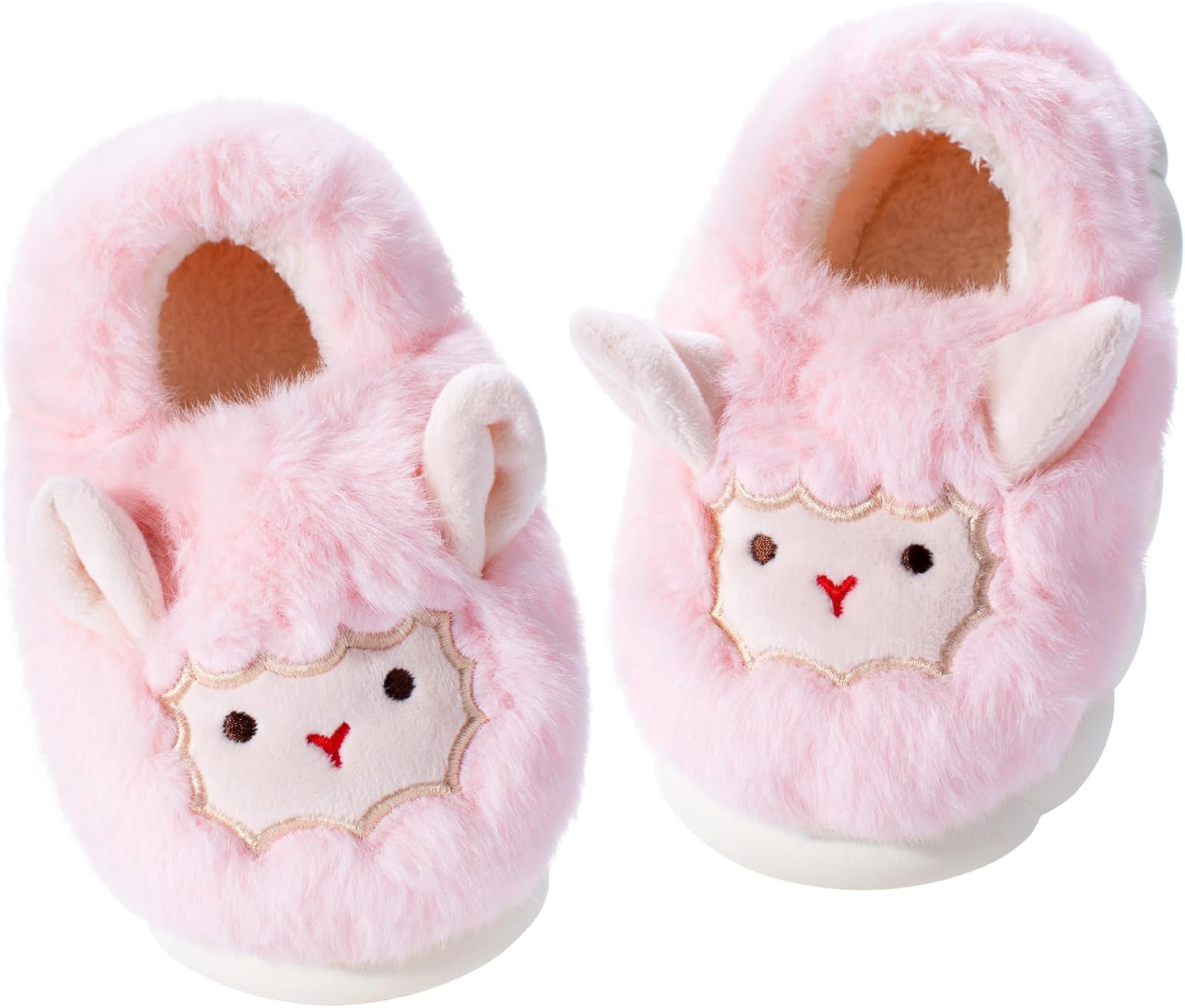 Yoroka Girls Bunny Slippers Cartoon Shape Plush Warm Slipper Indoor Winter Slippers for Kids