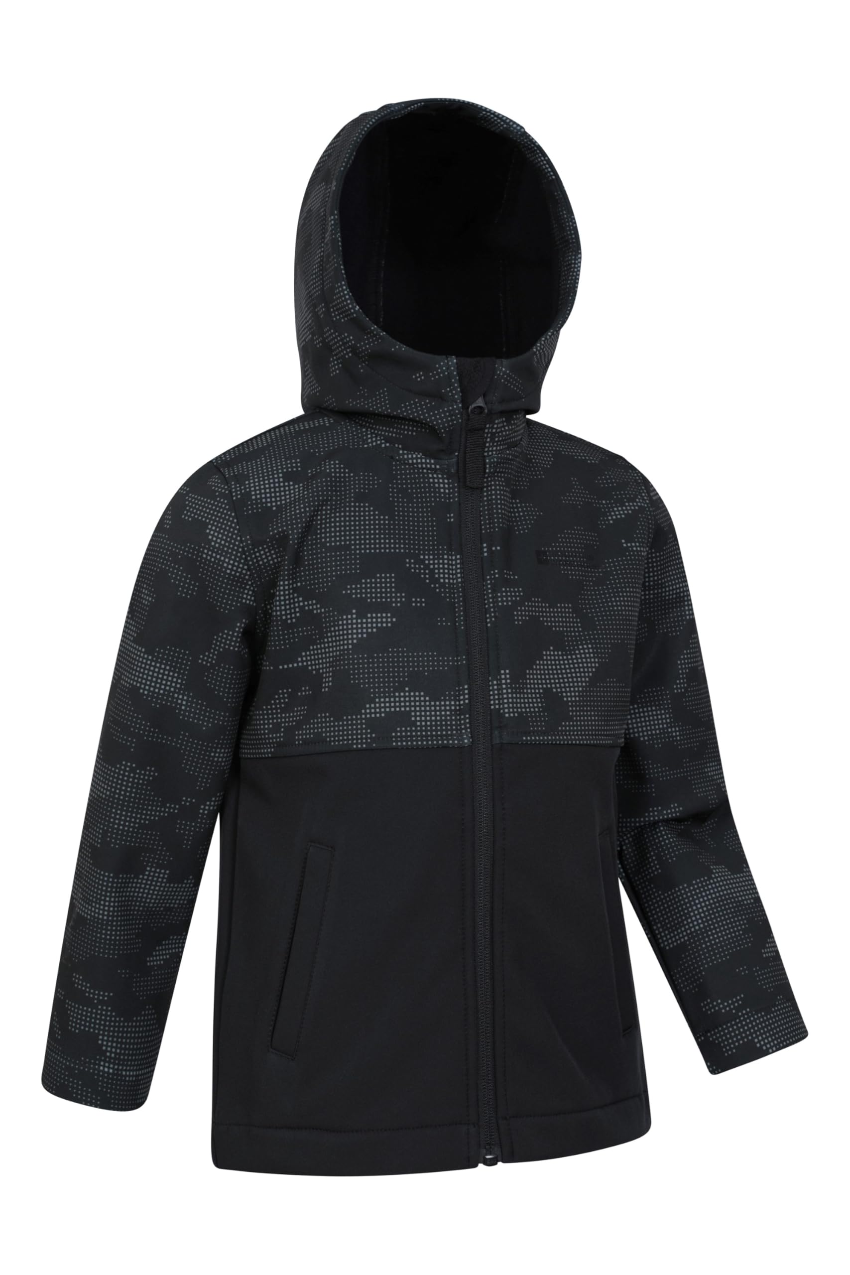 Mountain Warehouse Veste softshell Exodus pour enfants à imprimé camouflage - Imperméable, garçons et filles