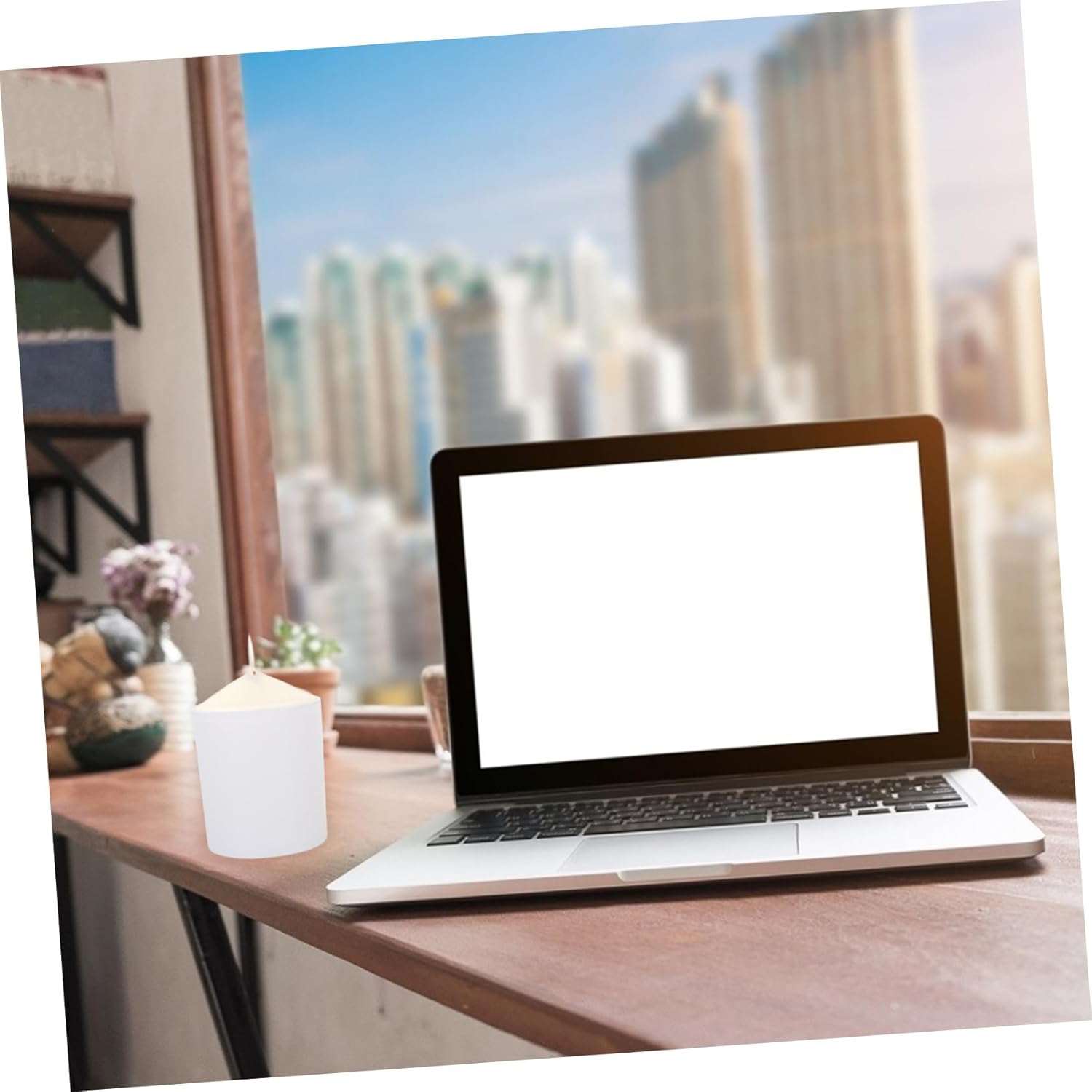 FIXOSHEE 4Sets Glass Candle Tins with Lids for Aromatherapy and DIY Candle Making Round Candle Jars in White for Bedroom Living and Office Use