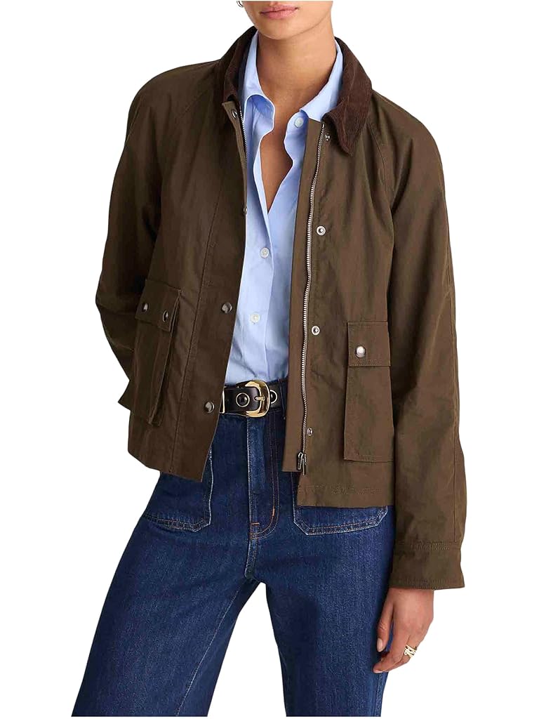 Green Madewell Fireman Jacket - Waxxed Cotton