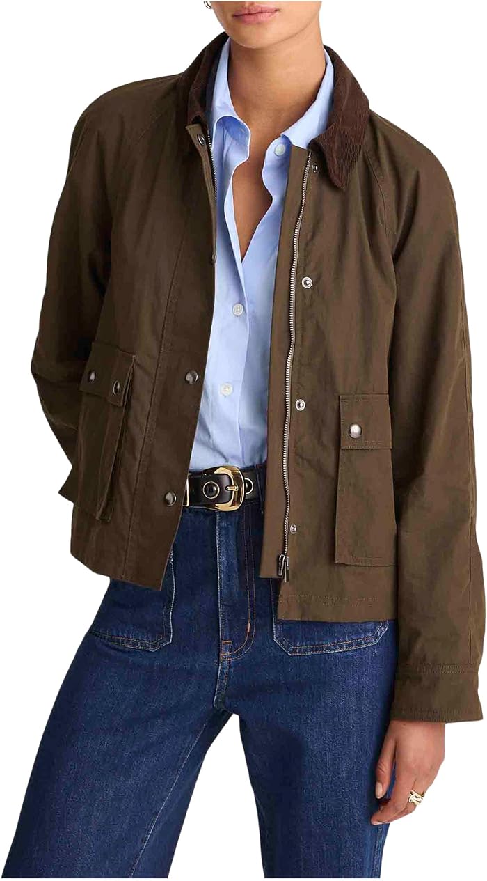 Женские куртки Madewell Fireman Jacket - Waxxed Cotton