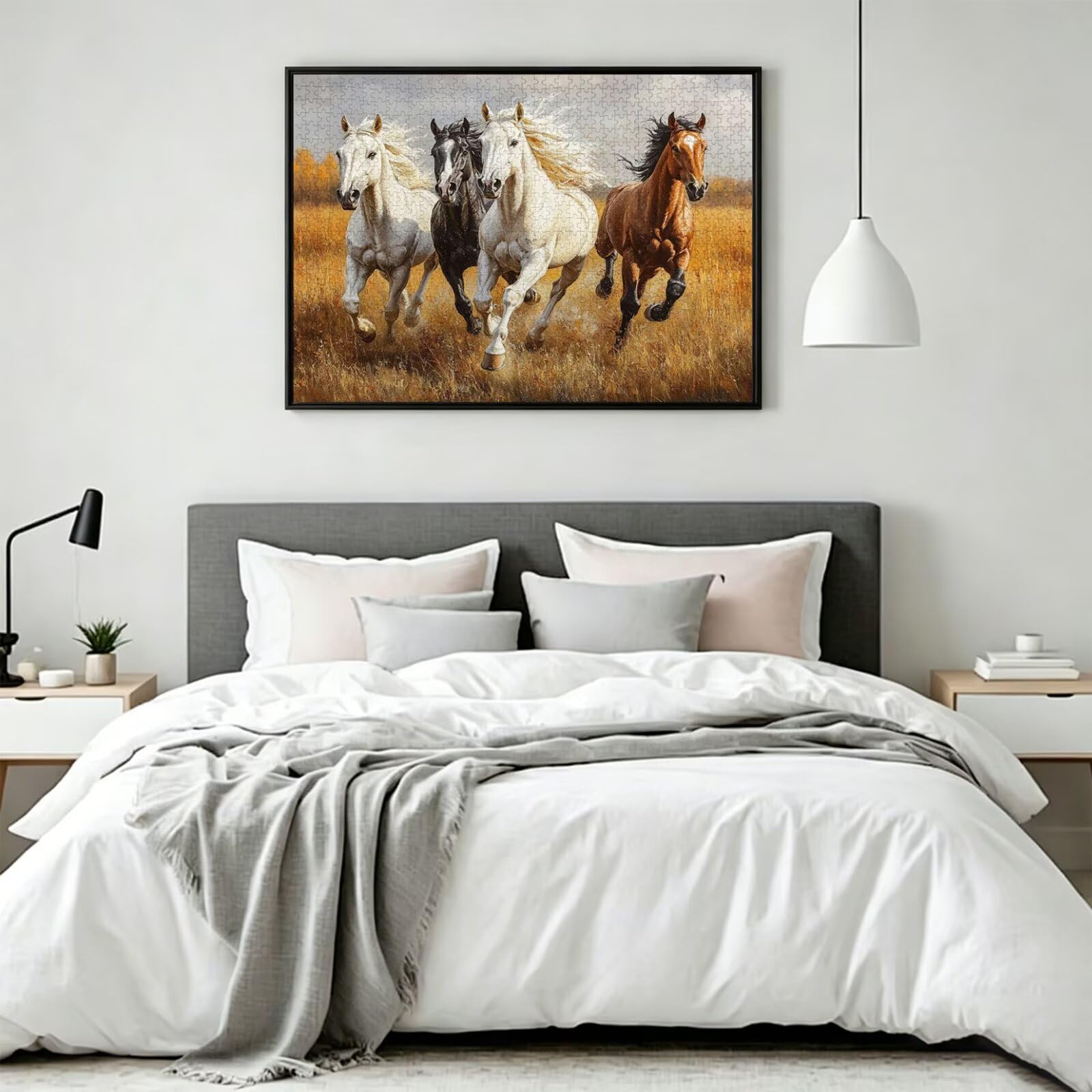 Puzzle 3000 Teile für Erwachsene, 3D Puzzle Steppe Holzpuzzles, n-15 | Puzzlematte Pferd, Heimunterhaltung, Entspannung Meditationspuzzle, Impossible Klassische Jigsaw Puzzles, Home Decoration