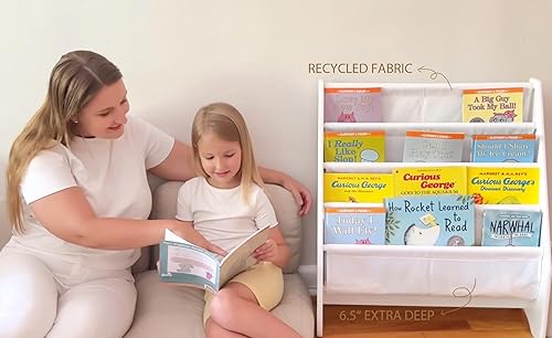 Miniatura 15 de UTEX Estantería para niños - Revistero para niños con organizador, organizador de libros (espresso) Espresso,Multi