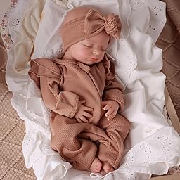 BABESIDE Reborn Bambola in Silicone - 40 cm Bambole Femmina Realistiche Realizzata a Mano - Bambina Neonata Completa di Fascia, Vestiti e Scatola, Adatta a Bambine dai 3 Anni+