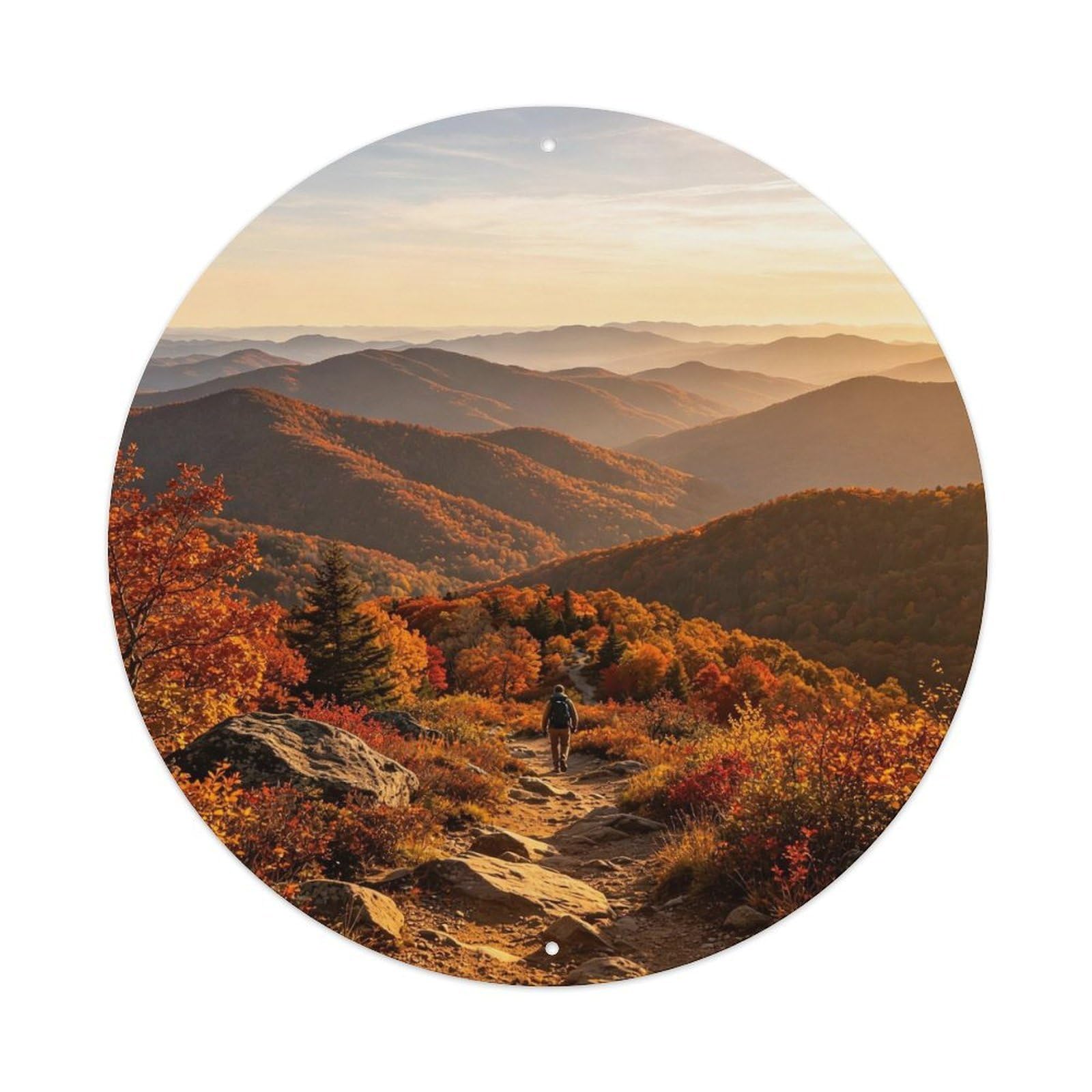 Appalachian Trail Mountain View Metal Tin Sign Plaque