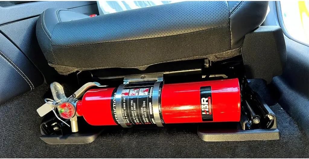 Fire Extinguisher Seat Mount for Ford F-150, Raptor, Lightning, Expedition, Mustang, Super Duty, Escape, Mach E