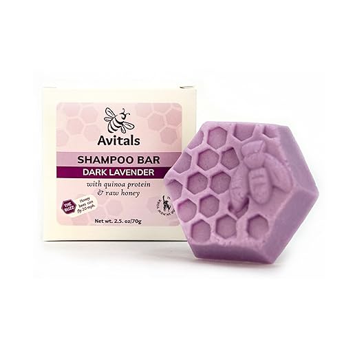 Lavender & Patchouli Shampoo Bar with Quinoa Protein and Raw Honey