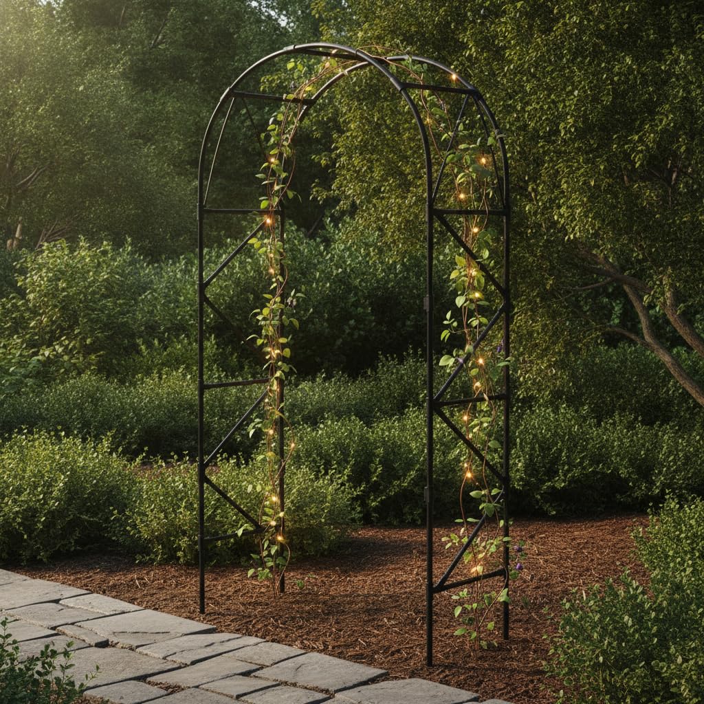 Arco Jardín, Metal, Soporte Trepadoras, Size to 2
