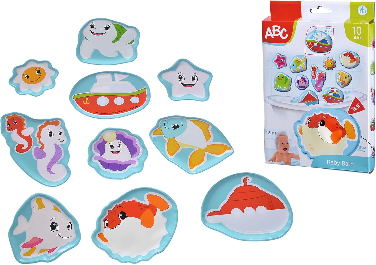 Simba 104010196 Elephant ABC Magic Bath Puzzle