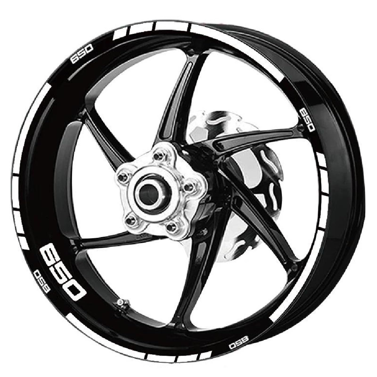 Motorradreifen Und Felgen, Reflektierende Dekorative Aufkleber, Kombinations-Radaufkleber-Set Für Z650 Für Z 650 Für(Style 3)