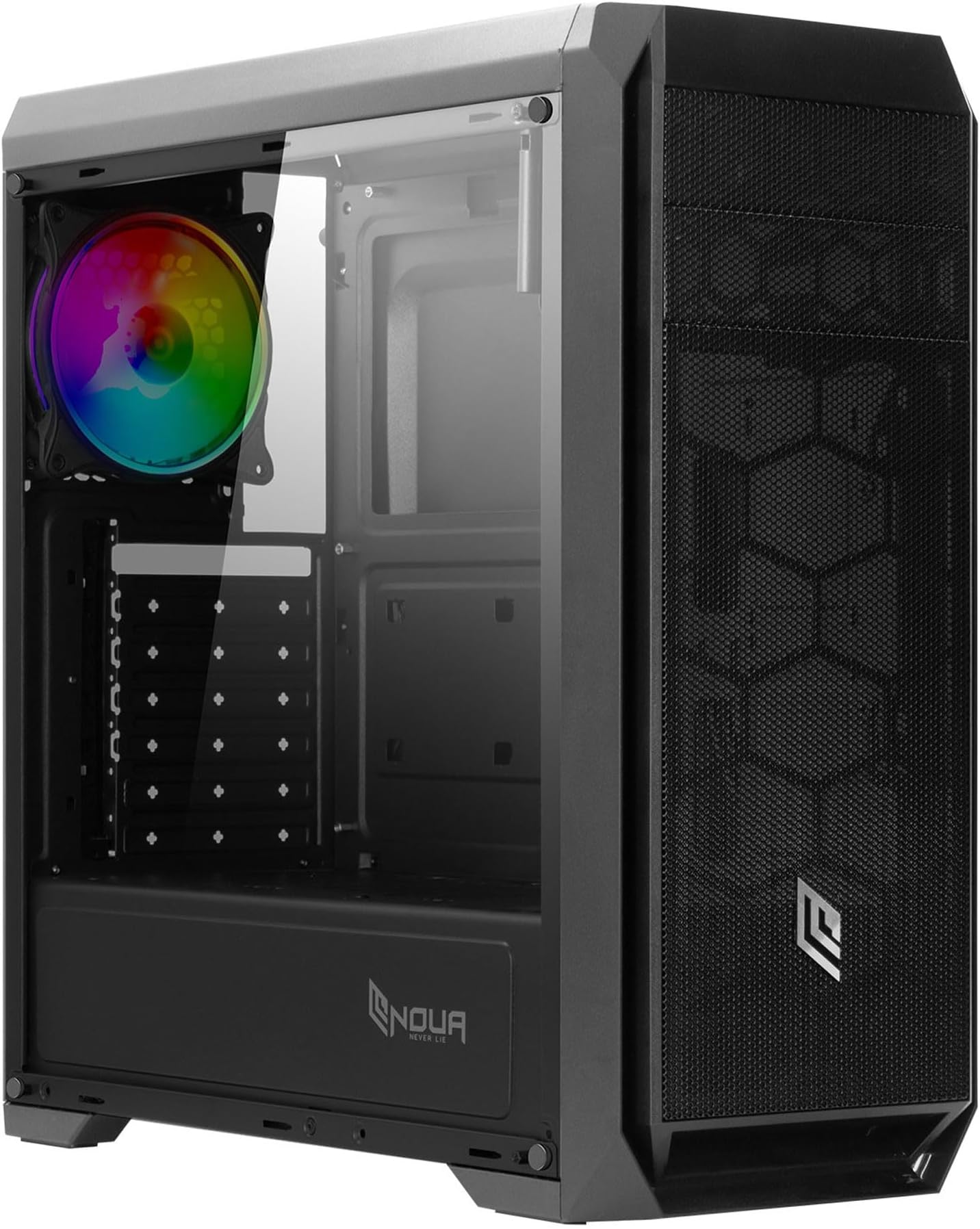 Case PC VulTech ATX Nero - Senza Alimentatore, Con Porte USB 3.0/2.0, Supporto Per Schede Madre ATX/Micro-ATX | Ventola Inclusa - Foto 13