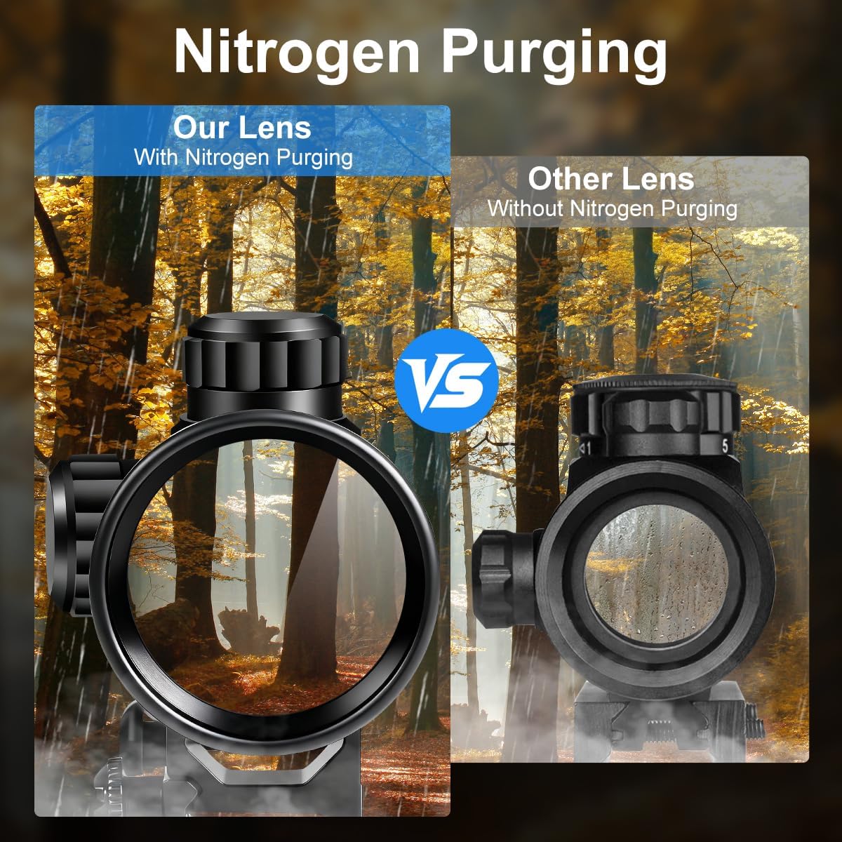 Besrilien 4x32 Rifle Scope Crosshair Optics Compact Hunting Scope with Mount