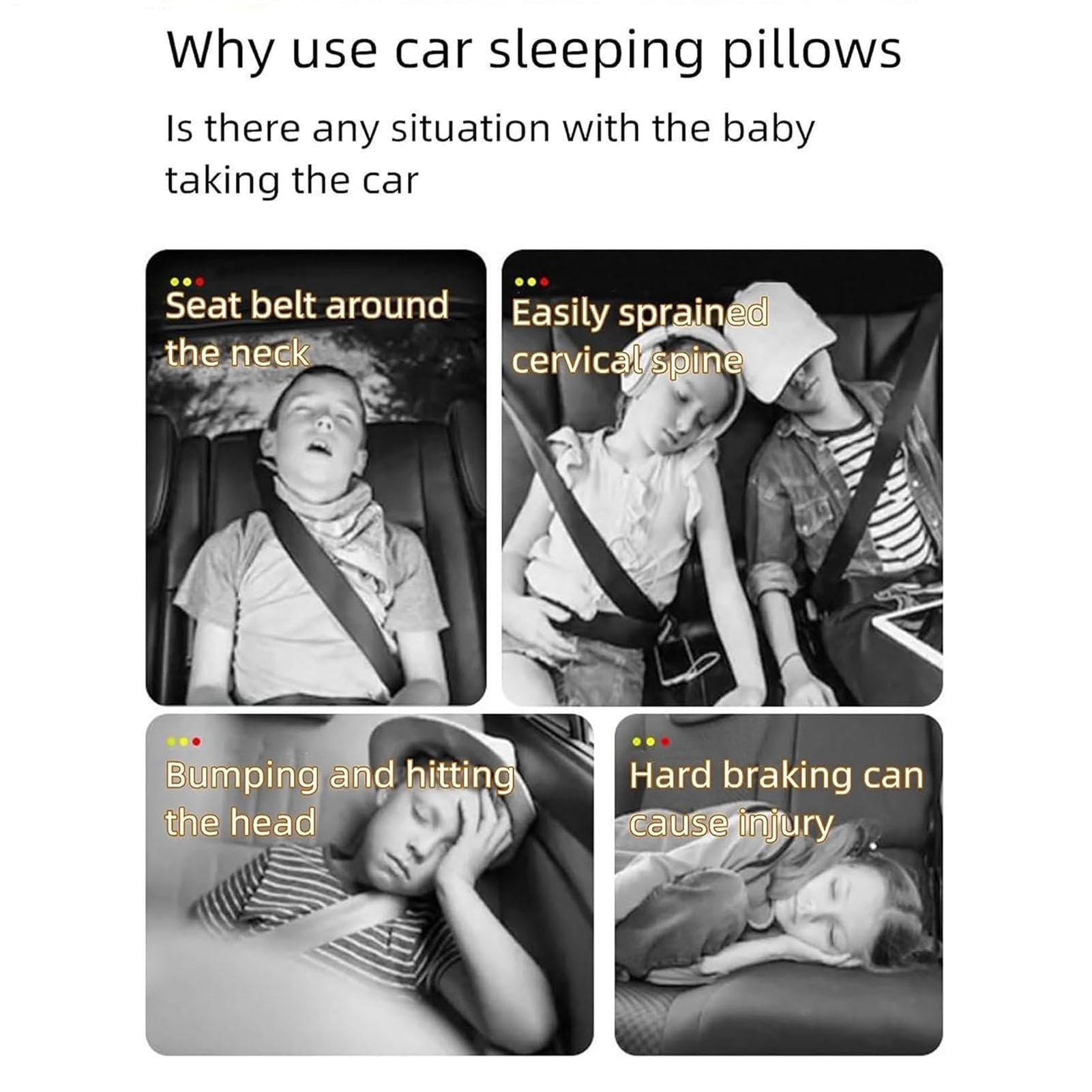 Poduszka do spania w samochodzie dla dzieci, poduszka pod głowę