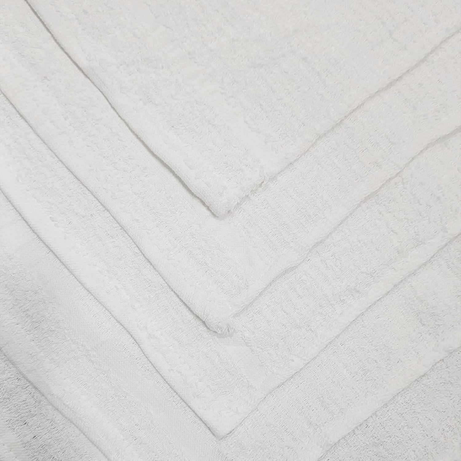 Wash Cloths 12 x 12 inches | Pack of 48 - Durable, Soft & Absorbent, White Washcloths for Everyday Use, Ideal for Home, Gym, Spa & Cleaning - Machine Washable