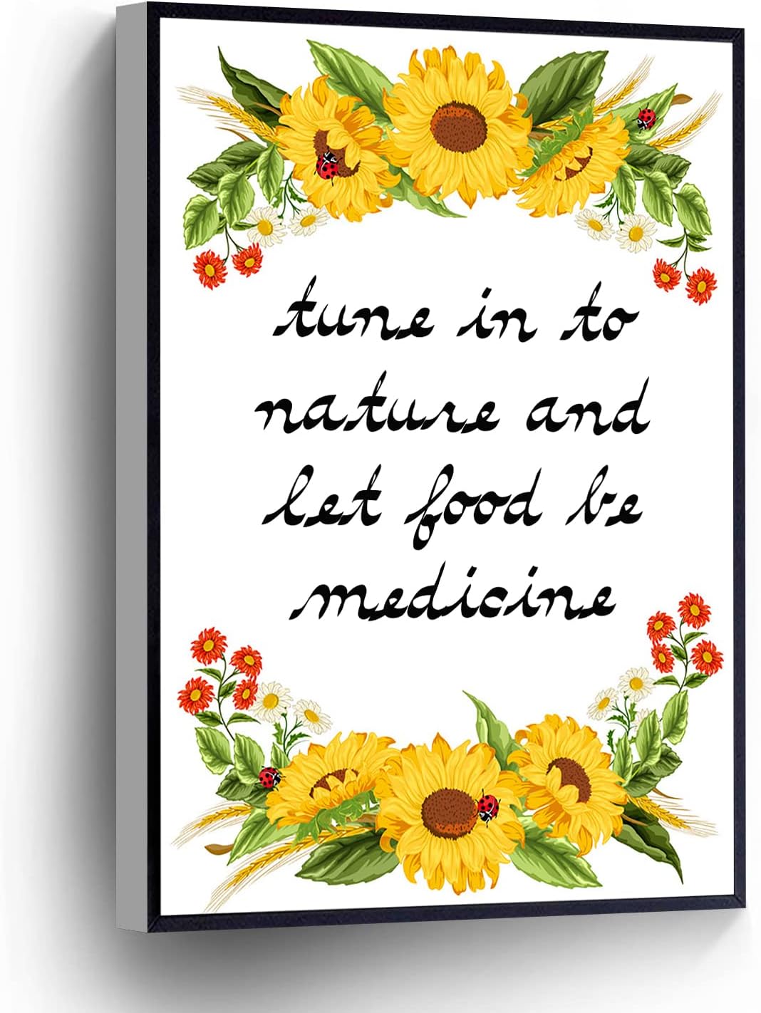 Chiropractic Is Designed To Make You Heal Better Canvas Print Chiropractic Wall Art Poster Hippocrates Quotes For Home Office School Wall Decor Artwork(Metal Framed 12" X 16")