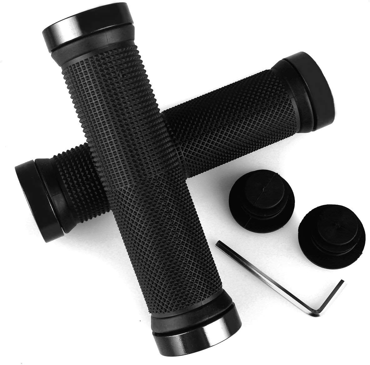 Andexi Bicycle Handlebar Grips,Double Lock on Handlebar Grips Surface