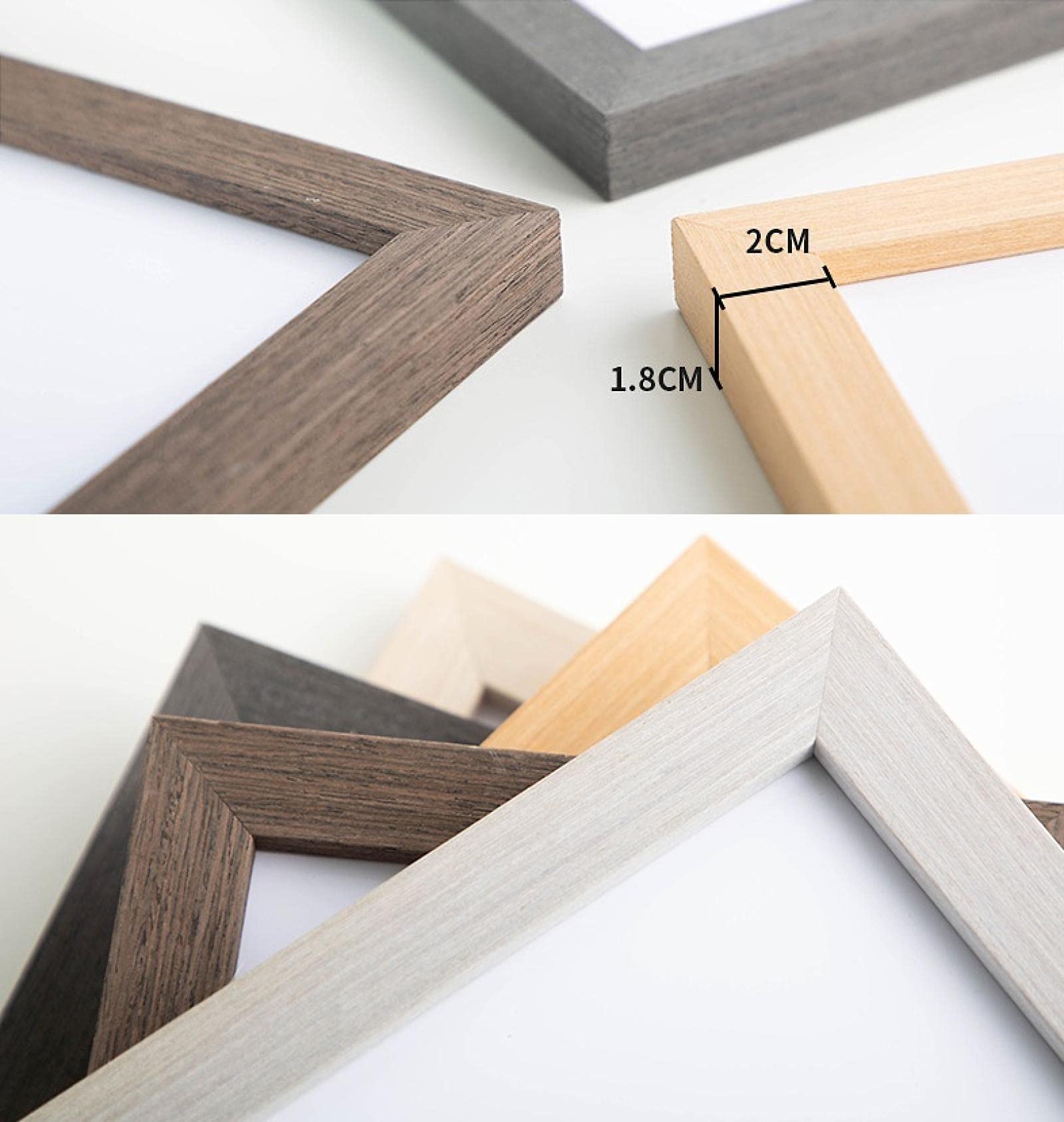 Amazon.co.jp: 無垢材額縁木製フォトフレーム、壁掛けのみ10