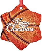 Vista 11 de Adornos de Navidad de voleibol, decoraciones deportivas de Navidad para árbol, regalo para amantes del voleibol, adornos de Navidad redondos