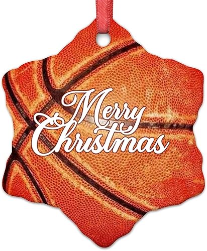 Miniatura 11 de Adornos de Navidad de voleibol, decoraciones deportivas de Navidad para árbol, regalo para amantes del voleibol, adornos de Navidad redondos