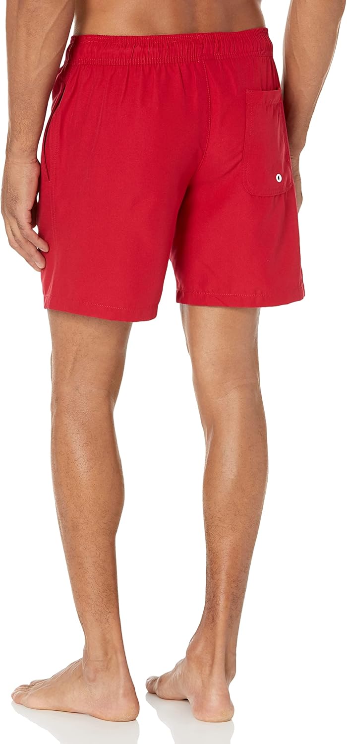 Amazon Essentials Men's 7" Quick-Dry Swim Trunk X-Large Red
