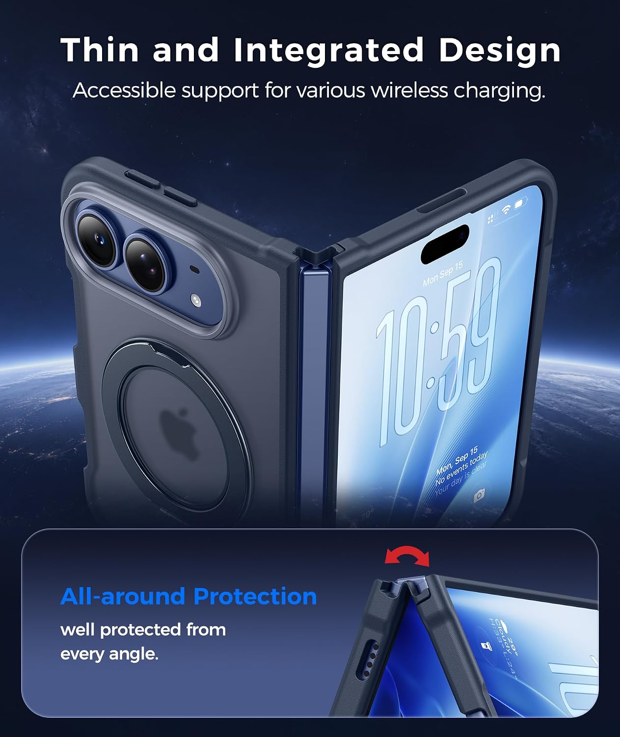 FNTCASE for iPhone Duo Case/Ultra Case with 360 Spin Magnetic Stand image 3