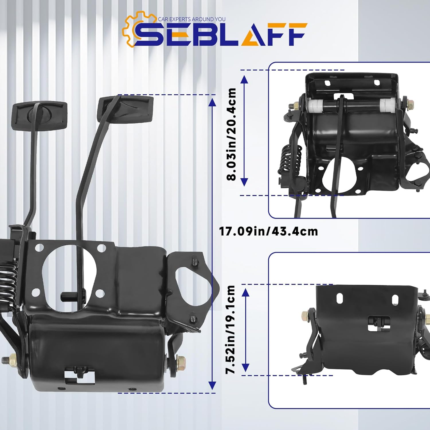 2-Pack Brake Clutch Pedal Pad Replacement for Ci-v-ic 1988-2000