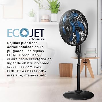Taurus Magnus Smartus | Pedestal Fan with Wifi | 16| ECOJET| 75 W| Control by Voice or by Application Avaible IOS and Android | Compatible with Alexa All in One|