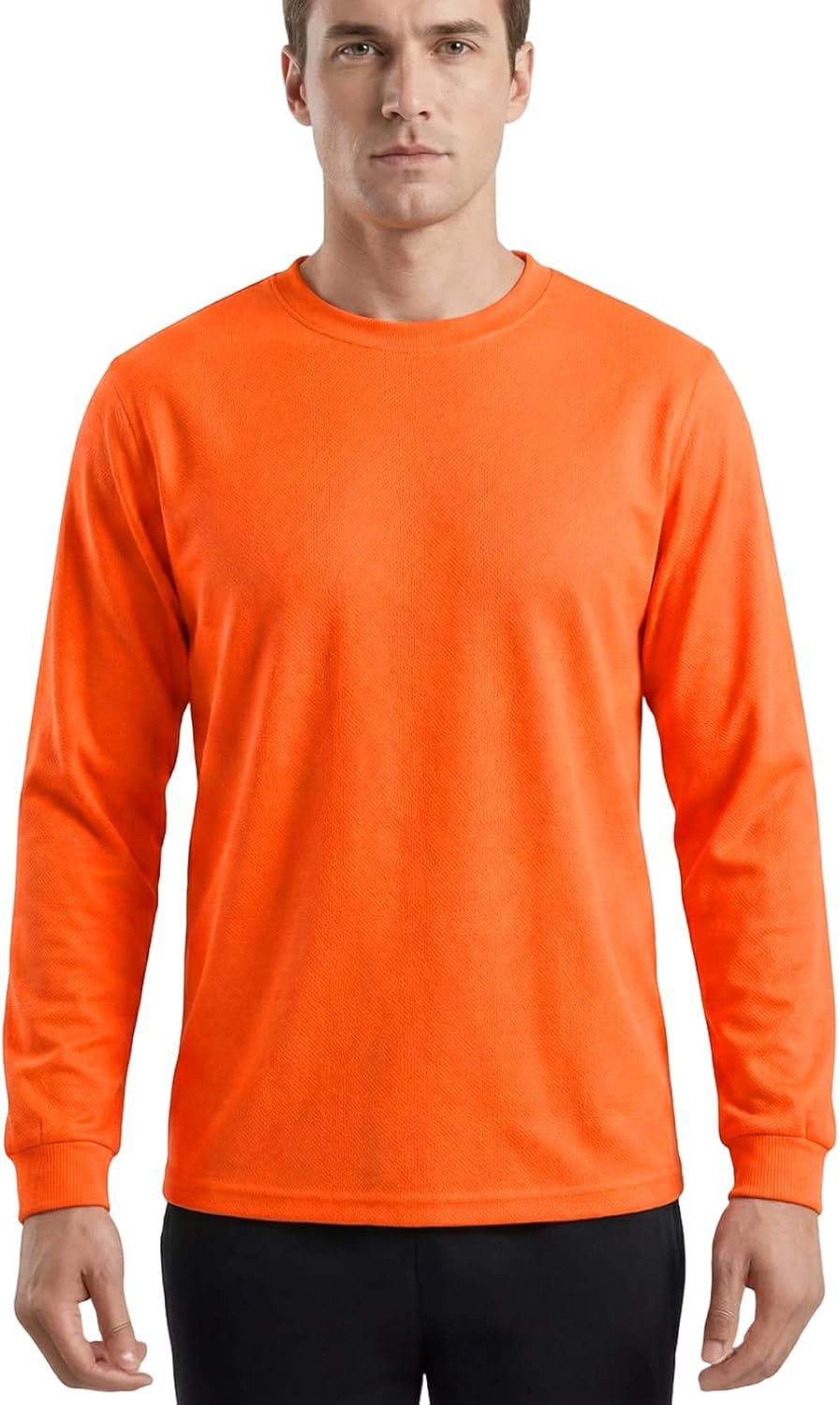 HYCOPROT Hi Vis Safety Shirts High Visibility Long Sleeve T Shirt Construction Work T-Shirts for Men Women, Meets ANSI/ISEA - Image 2