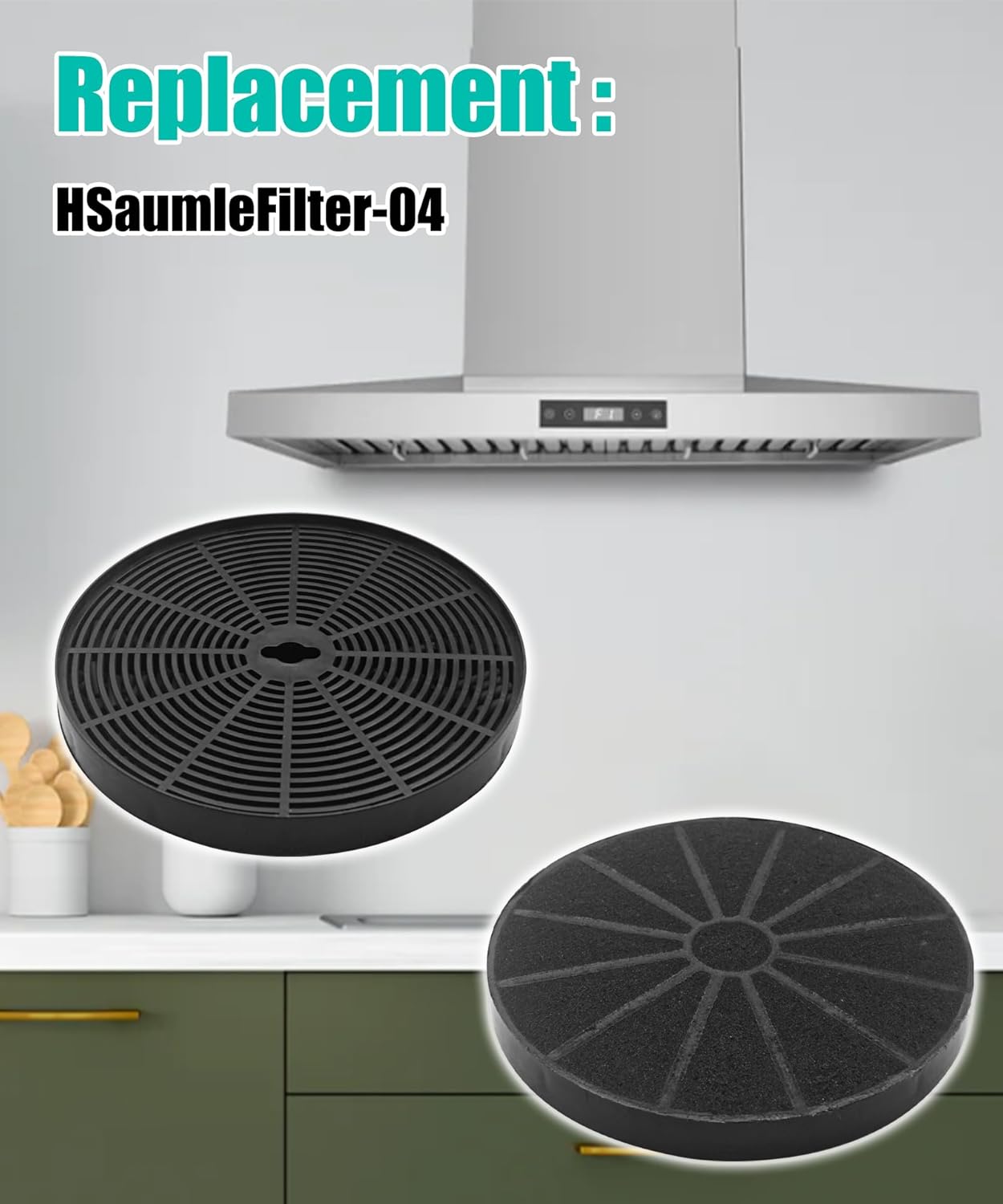 4Pcs Range Hood Filter Fits For Hauslane Models IN-R100SS-30, WM-530SS-30, WM-530SS-36, WM-538SS-30, WM-538SS-36, WM-590SS-30, WM-630SS-30, WM-630SS-36, CFI001, CFI007 - Image 2