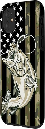 Miniatura 2 de iPhone 11 Pesca camuflaje bandera americana bajo pescador Camo caso